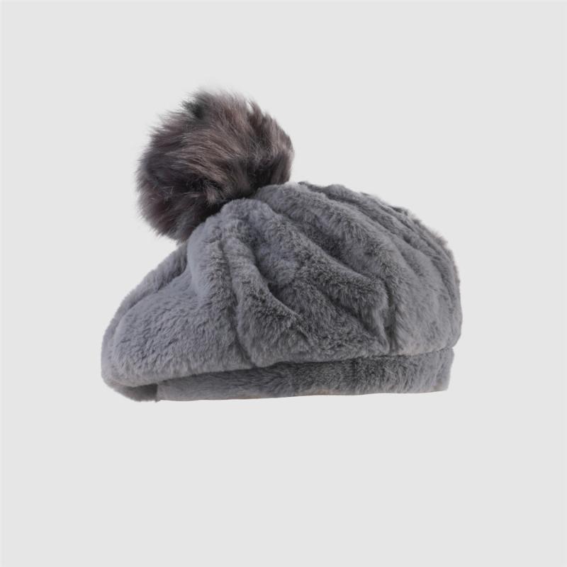 Berets 2021 Cotton Solid Color Fur Ball Beret Hats For Women And Girl Painter Hat Beanie Cap 38, Black
Berets 2021 Cotton Solid Color Fur Ball Beret Hats For Women And Girl Painter Hat Beanie Cap 38, Black
