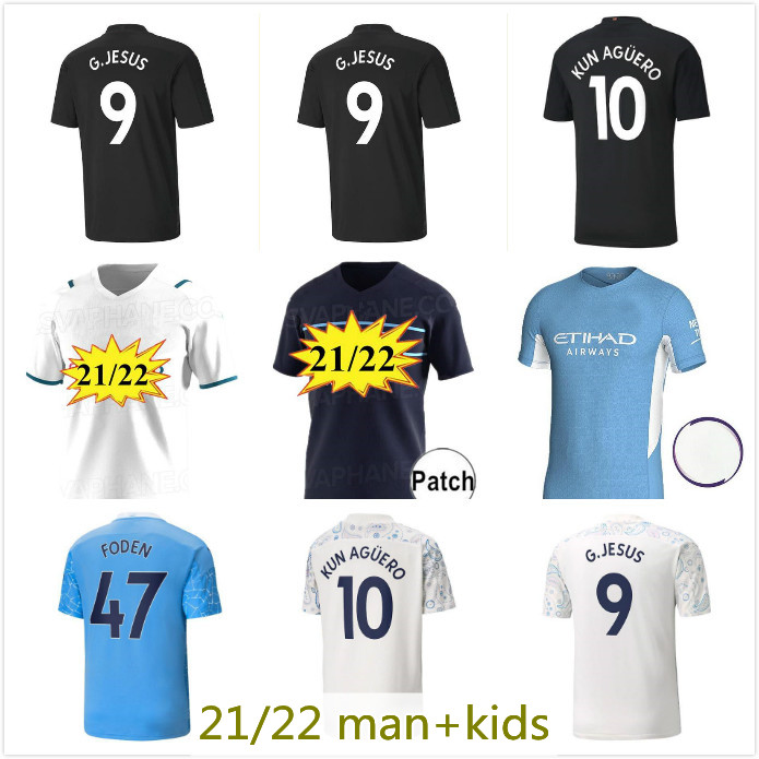 2021 22 Manchester soccer jersey home away G. JESUS CITY STERLING FERRAN DE BRUYNE KUN AGUERO football shirts MAN uniform men + kids kit, Black;yellow
2021 22 Manchester soccer jersey home away G. JESUS CITY STERLING FERRAN DE BRUYNE KUN AGUERO football shirts MAN uniform men + kids kit, Black;yellow