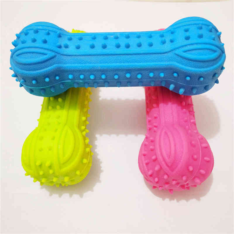 New Pet Dog Toy Chew Squeaky Rubber Toys Non-toxic Rubber Toy Funny Bone for Cat Puppy Baby Dogs Interactive Game