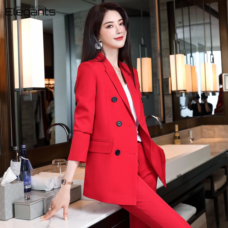 Women's Two Piece Pants Fashion Double Breasted Red Pant Suits Women Business Work Wear Uniform Design 2 Set Office Lady Formal Blazer 2022, White
Women's Two Piece Pants Fashion Double Breasted Red Pant Suits Women Business Work Wear Uniform Design 2 Set Office Lady Formal Blazer 2022, White