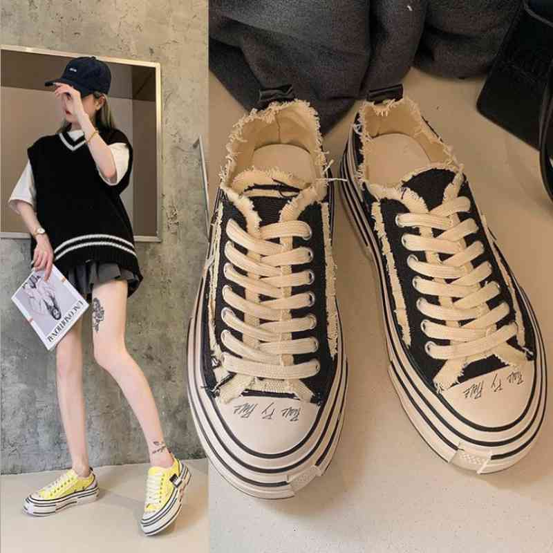 Dress Shoes 2021 Canvas Women Xia Chaohuo Retro Tortoise Sauce Thick Bottom Casual Fashion All-match Women's XM261 PWI0, Black
Dress Shoes 2021 Canvas Women Xia Chaohuo Retro Tortoise Sauce Thick Bottom Casual Fashion All-match Women's XM261 PWI0, Black