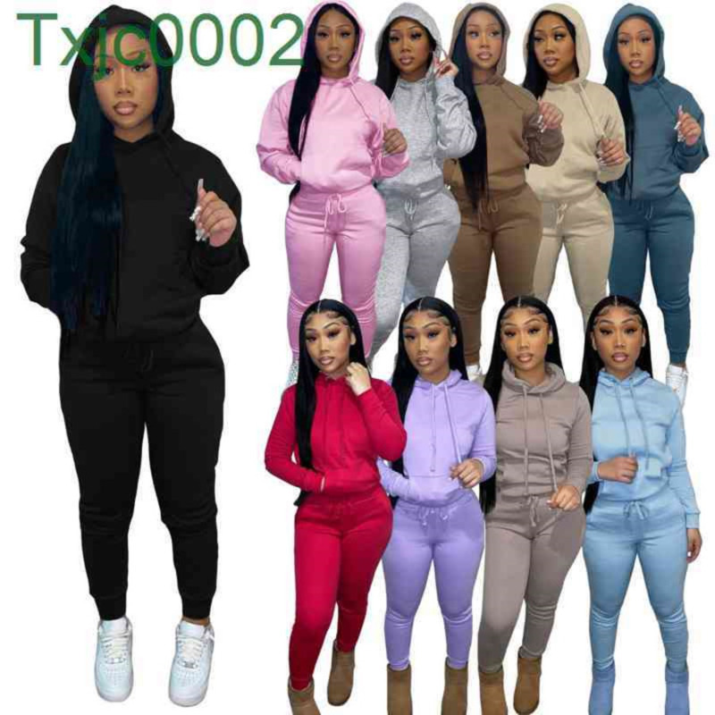 Women Tracksuits Two Pieces Set Designer Outfits Winter Plush Drawstring Hoodie Sweatpants Solid Sportwear 10 Colours, Mix colours
Women Tracksuits Two Pieces Set Designer Outfits Winter Plush Drawstring Hoodie Sweatpants Solid Sportwear 10 Colours, Mix colours