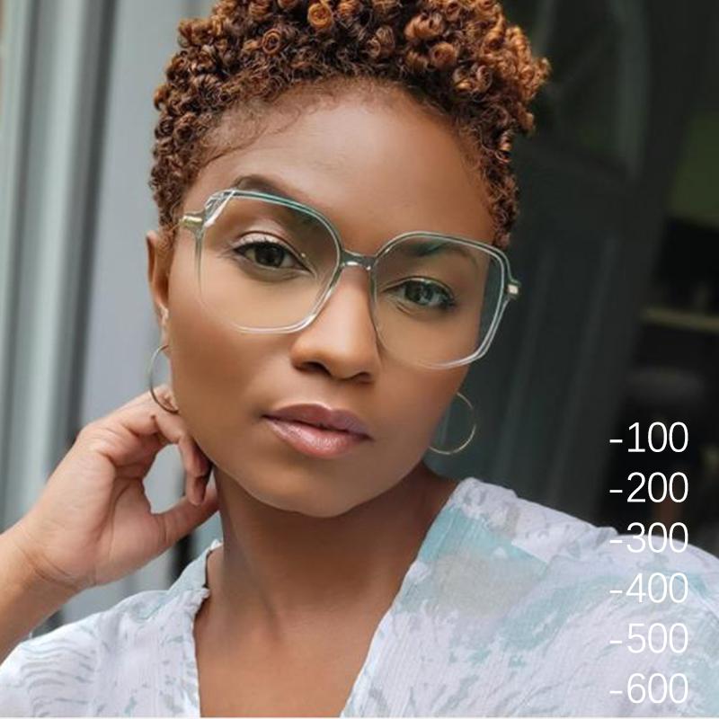 Sunglasses Oversized Myopia Glasses Frame Women Green Clear Print Square Anti-blue Light Female Eyeglasses -1.0 1.5 2.0 2.5
Sunglasses Oversized Myopia Glasses Frame Women Green Clear Print Square Anti-blue Light Female Eyeglasses -1.0 1.5 2.0 2.5