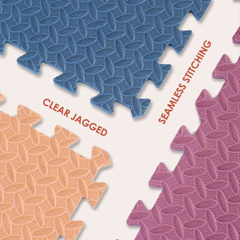 24pcs/lot Baby Play Mat Plain Color Puzzle Mats EVA Foam Mat Kids Jigsaw Mats 31X31X11cm For Bedroom Protective Floor Tiles Mat 210402