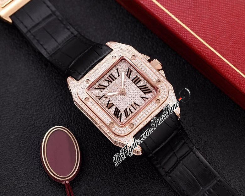 TWF V12 XL Paved Diamonds Swiss Quartz Mens Watch 42mm Rose Gold White Dial Black Roman Marker Brown Leather Strap Sapphire Glass Puretime CART-T01-F6, Rg+pd
TWF V12 XL Paved Diamonds Swiss Quartz Mens Watch 42mm Rose Gold White Dial Black Roman Marker Brown Leather Strap Sapphire Glass Puretime CART-T01-F6, Rg+pd