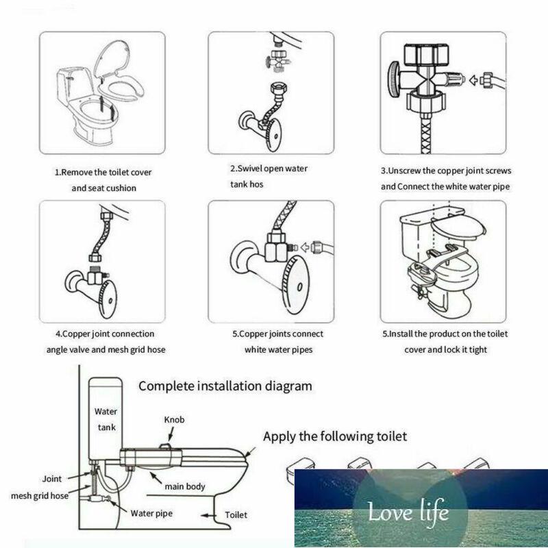 Non-Electric Bathroom Fresh Water Bidet Fresh Water Spray Mechanical Bidet Toilet Seat Attachment Muslim Shattaf Washing Factory price expert design Q - view 6