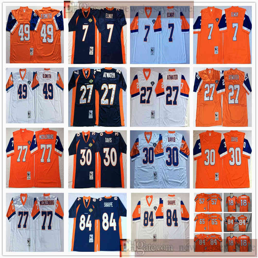 Vintage 75th Retro NCAA Football 84 Shannon Sharpe Karl Mecklenburg Terrell Davis D.smith Steve Atwater John Elway Jerseys Blue Orange White, Black;red
Vintage 75th Retro NCAA Football 84 Shannon Sharpe Karl Mecklenburg Terrell Davis D.smith Steve Atwater John Elway Jerseys Blue Orange White, Black;red