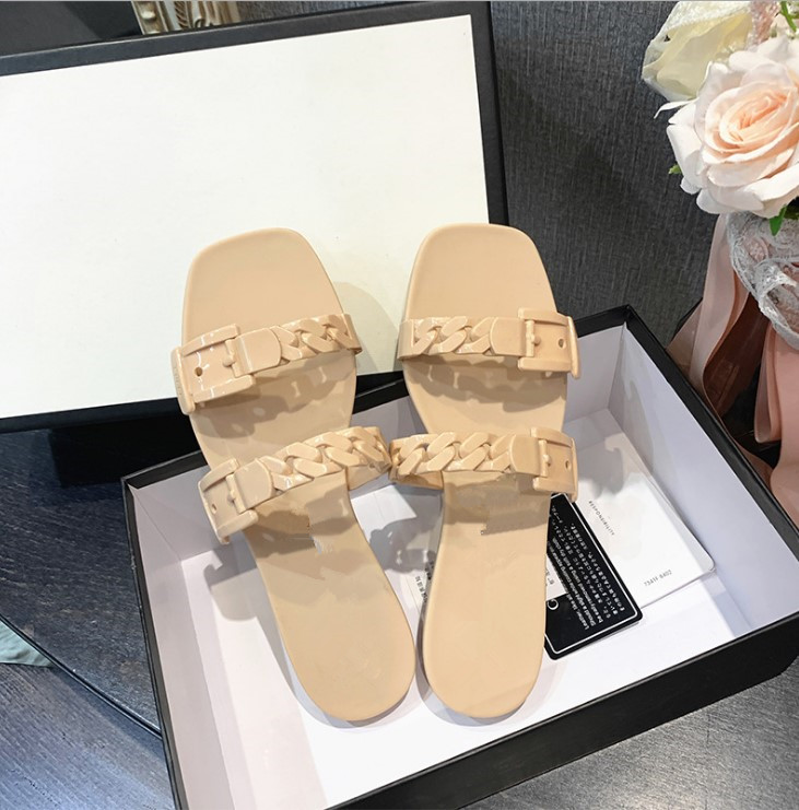 2021 Brand Women sandals High quality Designer lady slippers summer outdoor fashion Plastic chain jelly slipper luxury Genuine Leather Casual Flat beach shoes, Green
2021 Brand Women sandals High quality Designer lady slippers summer outdoor fashion Plastic chain jelly slipper luxury Genuine Leather Casual Flat beach shoes, Green