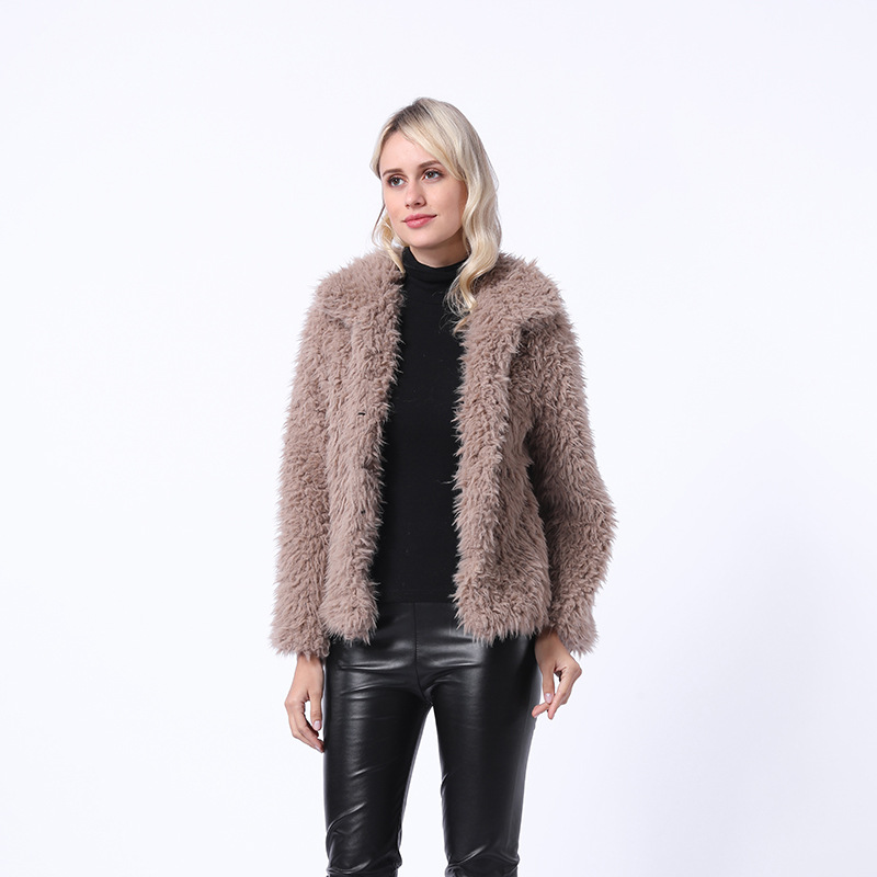 Faux Bontjas Jas Vrouwen 2019 Turn-Down Kraag Effen Kleur Nieuwe Mode Herfst En Winter Dikke Losse Jassen vestidos, Black
Faux Bontjas Jas Vrouwen 2019 Turn-Down Kraag Effen Kleur Nieuwe Mode Herfst En Winter Dikke Losse Jassen vestidos, Black