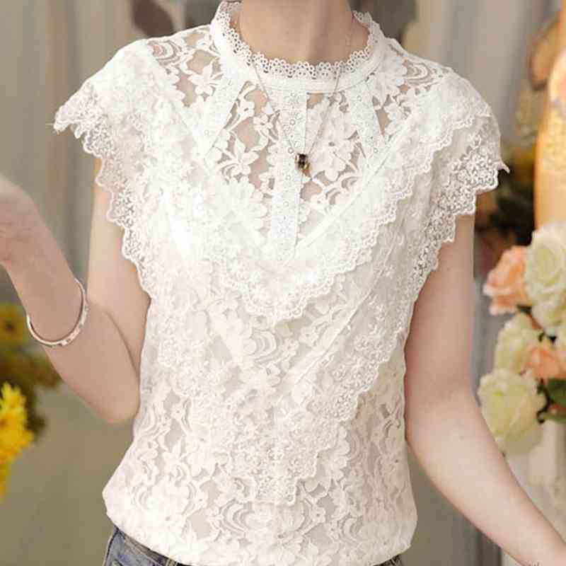 Blusas Blouses Femme Summer Sleeveless White Blouse Women Blusas Mujer De Moda Verano Lace Blouse Shirt Tops E756 210602
Blusas Blouses Femme Summer Sleeveless White Blouse Women Blusas Mujer De Moda Verano Lace Blouse Shirt Tops E756 210602
