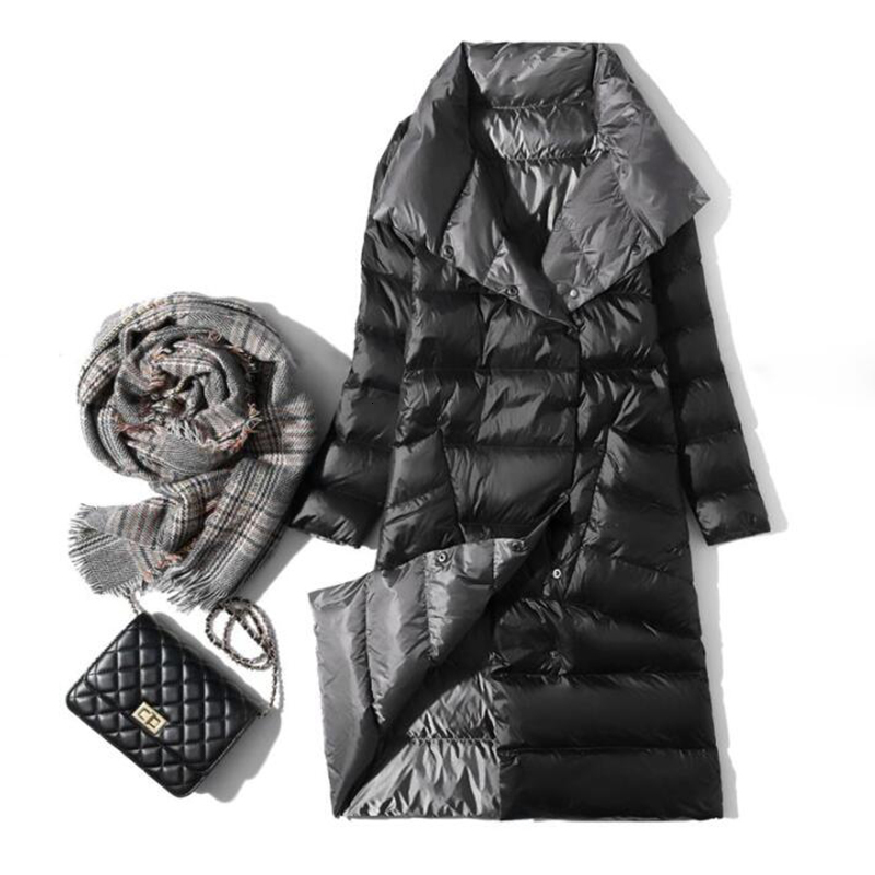 down Double Sided wear Women Winter Slim Long er Jacket 90% White Duck Down Coat Warm Female Parka Outwear, Black
down Double Sided wear Women Winter Slim Long er Jacket 90% White Duck Down Coat Warm Female Parka Outwear, Black