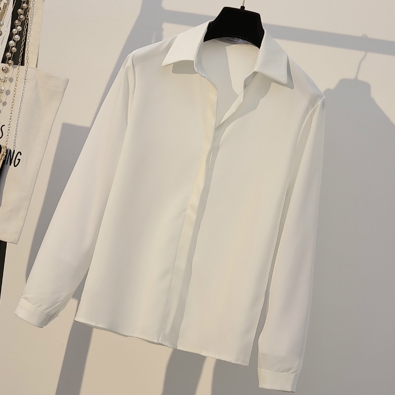 Blusas Mujer De Moda White Blouse Turn Down Collar Office Ladies Tops Casual Chiffon Blouse Long Sleeve Women Shirts B893 210602
Blusas Mujer De Moda White Blouse Turn Down Collar Office Ladies Tops Casual Chiffon Blouse Long Sleeve Women Shirts B893 210602