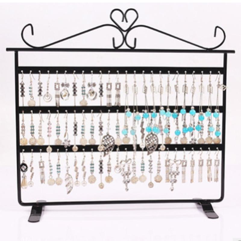 Hooks & Rails 72 Holes Earrings/Necklace/Ear Studs Jewelry Display Holder Stand Showcase Metal Organizer Rack Flat Earring
Hooks & Rails 72 Holes Earrings/Necklace/Ear Studs Jewelry Display Holder Stand Showcase Metal Organizer Rack Flat Earring