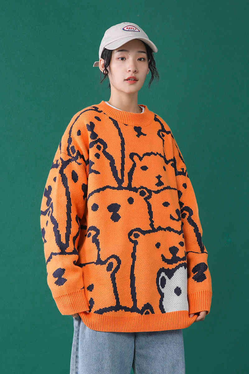 women's sweaters autumn and winter new korean style loose lazy student sweater razi, White;black
women's sweaters autumn and winter new korean style loose lazy student sweater razi, White;black