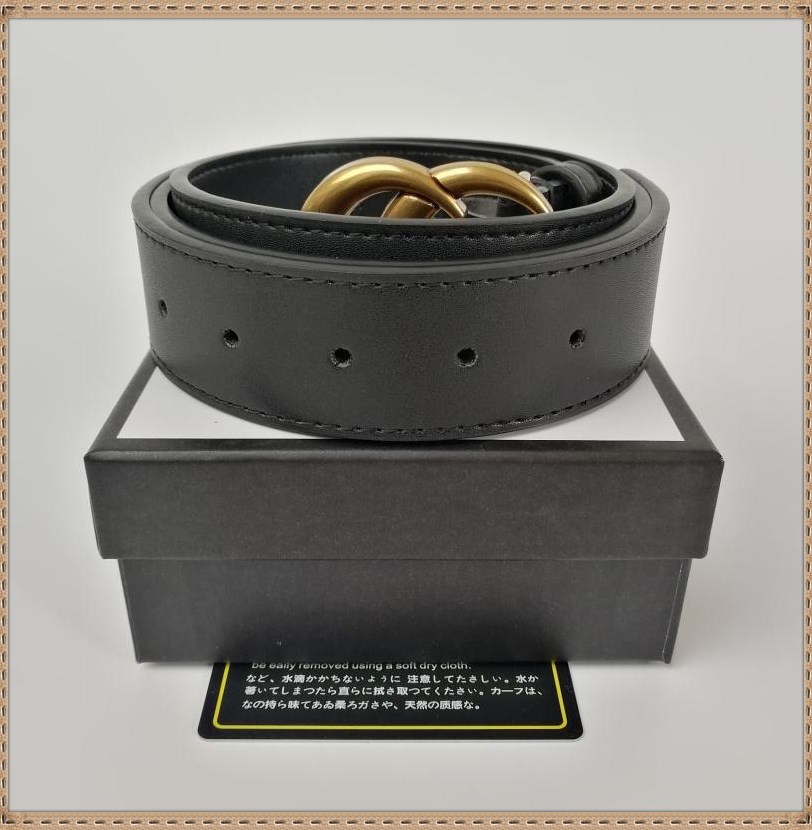 2021 Fashion Big buckle genuine leather belt with box designer men women high quality mens belts AAA888, Black
2021 Fashion Big buckle genuine leather belt with box designer men women high quality mens belts AAA888, Black