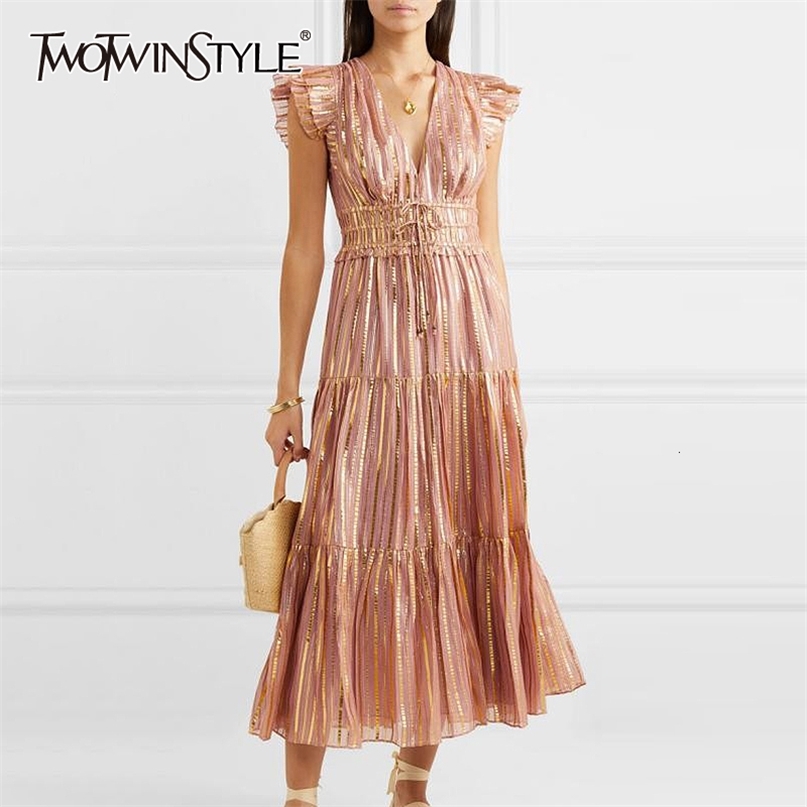 Sexy Striped Women Dress V Neck Butterfly Sleeve High Waist Lace Up Tunic Ruched Winter Fashion Clothing 210520, As picture
Sexy Striped Women Dress V Neck Butterfly Sleeve High Waist Lace Up Tunic Ruched Winter Fashion Clothing 210520, As picture