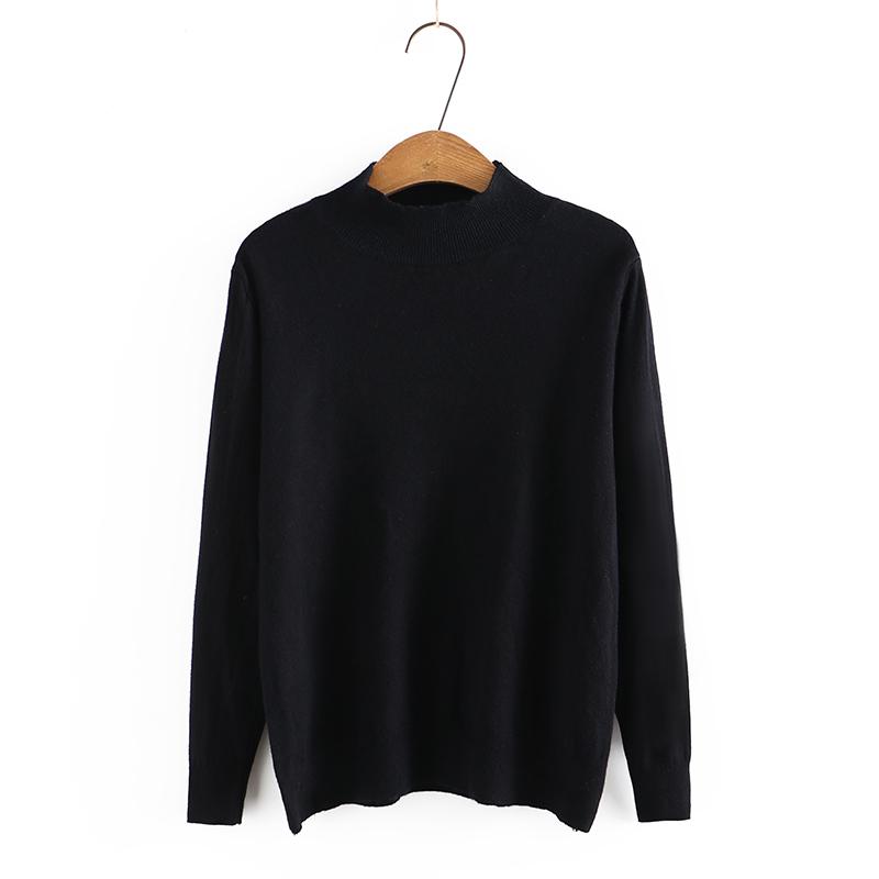 Women's Sweaters Black Knitted Women Turtleneck Long Sleeve Solid Color Sweater Casual Office Lady Pullover Female Pull 2021 Autumn
Women's Sweaters Black Knitted Women Turtleneck Long Sleeve Solid Color Sweater Casual Office Lady Pullover Female Pull 2021 Autumn