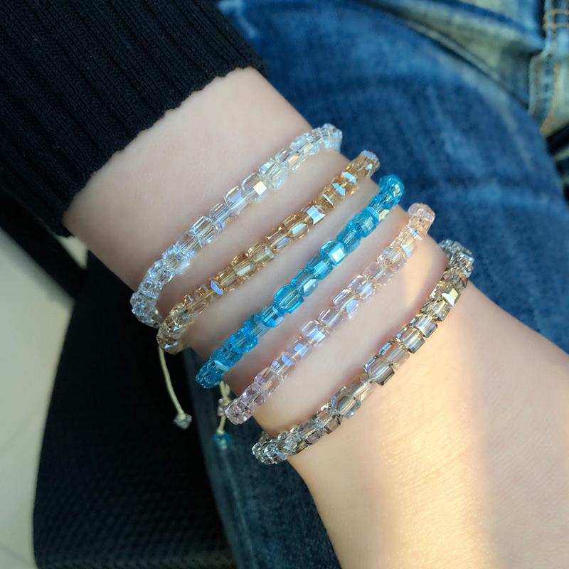 Bangle Women Trendy Crystal Beads Bracelets Adjustable Knot Rope Femme Party Colorful Jewelry Birthday Gifts
Bangle Women Trendy Crystal Beads Bracelets Adjustable Knot Rope Femme Party Colorful Jewelry Birthday Gifts