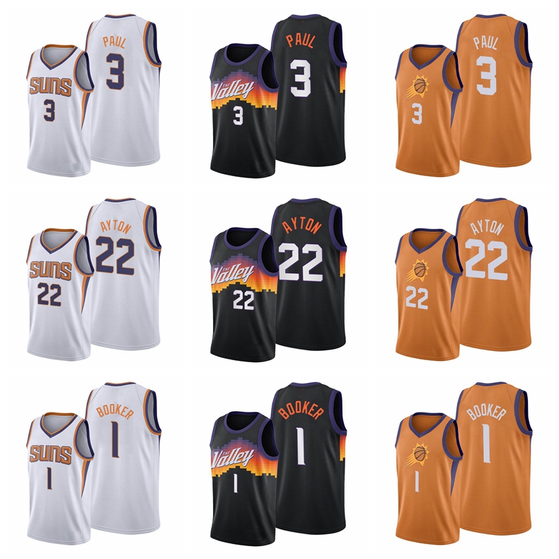PhoenixSunsMEN Basketball Devin Booker Deandre Ayton Chris Paul 2021 Finals Bound Black City Jersey
PhoenixSunsMEN Basketball Devin Booker Deandre Ayton Chris Paul 2021 Finals Bound Black City Jersey