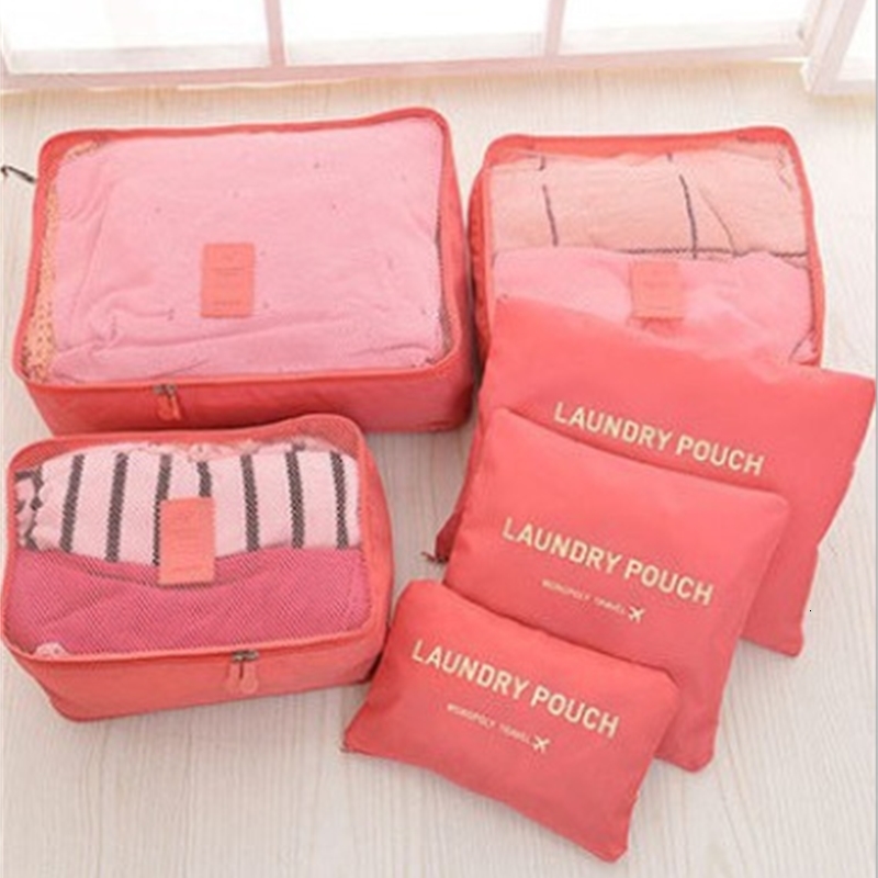 Classic Plaid Korean Version Travel Suitcase Clothing Sorting Storage Bag Set 6-piece, Pink
Classic Plaid Korean Version Travel Suitcase Clothing Sorting Storage Bag Set 6-piece, Pink
