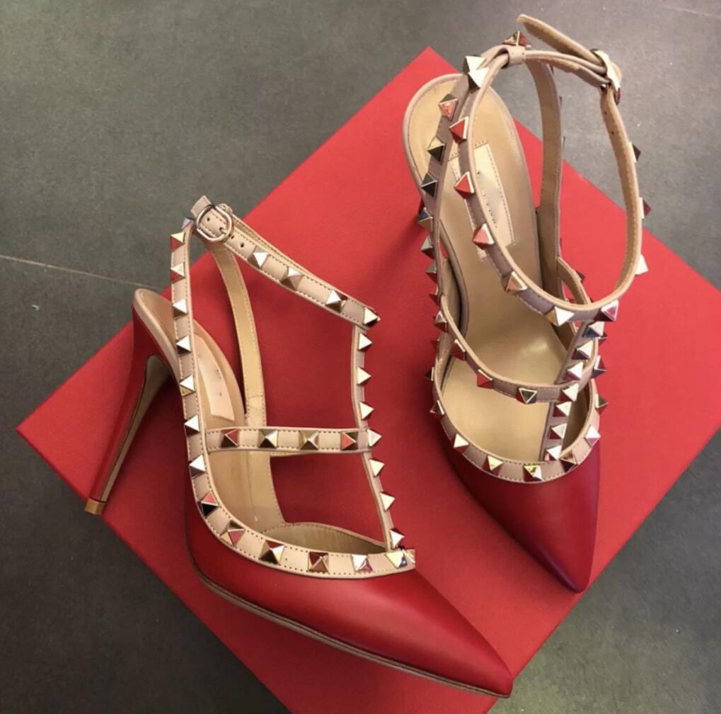 Sale-Designer Pointed Toe 2-Strap with Studs high heels Patent Leather rivets Sandals Women Shoes valentine high heel Shoes, Black
Sale-Designer Pointed Toe 2-Strap with Studs high heels Patent Leather rivets Sandals Women Shoes valentine high heel Shoes, Black