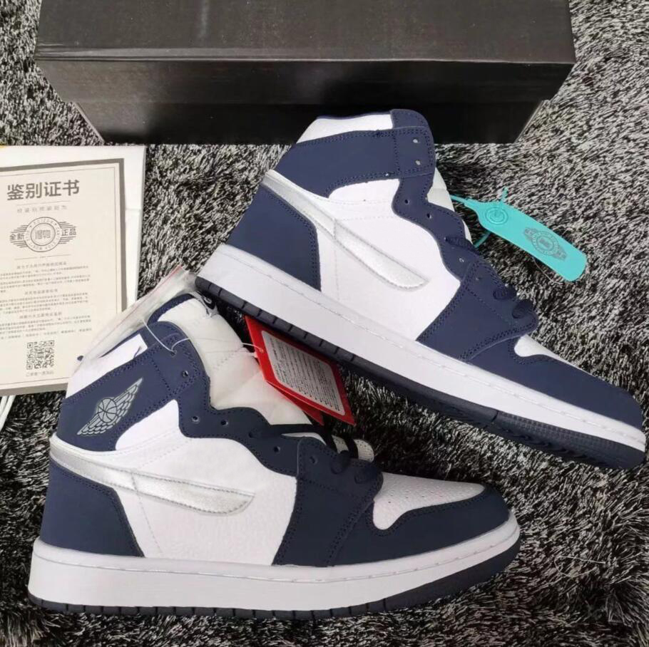 Men Women Shoes Top Authentic 1 High OG CO.JP Midnight Navy Metallic Silver White Outdoor Sports Sneakers With DC1788-100 Dress Shoe, Bubble film
Men Women Shoes Top Authentic 1 High OG CO.JP Midnight Navy Metallic Silver White Outdoor Sports Sneakers With DC1788-100 Dress Shoe, Bubble film
