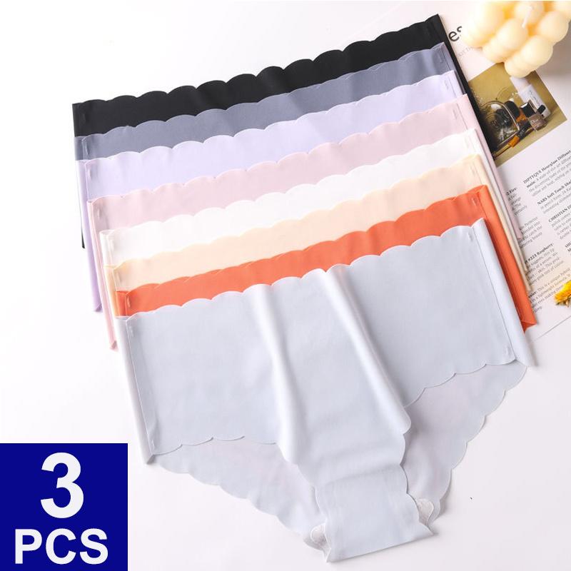 Women's Panties 3PCS/Lot Sexy Underwear Women Briefs Wavy Edge Ice Silk Lingerie Seamless Tangas Mujer Bragas, 21
Women's Panties 3PCS/Lot Sexy Underwear Women Briefs Wavy Edge Ice Silk Lingerie Seamless Tangas Mujer Bragas, 21