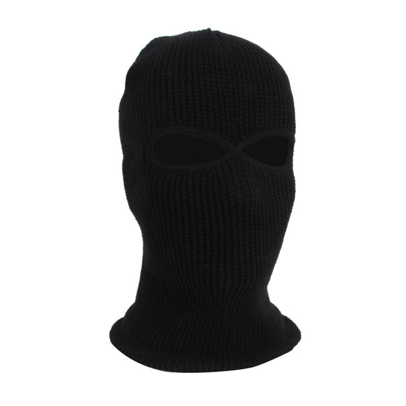 Hole Full Face Cover Mask Balaclava Knit Hat Army Tactical CS Winter Ski Cycling Beanie Scarf Warm Masks Caps