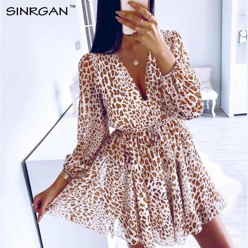 2021nankey 2021 new trend autumn winter dress chiffon balloon sleeve mini dress v neckline dstring leopard print women dress, Black;gray
2021nankey 2021 new trend autumn winter dress chiffon balloon sleeve mini dress v neckline dstring leopard print women dress, Black;gray