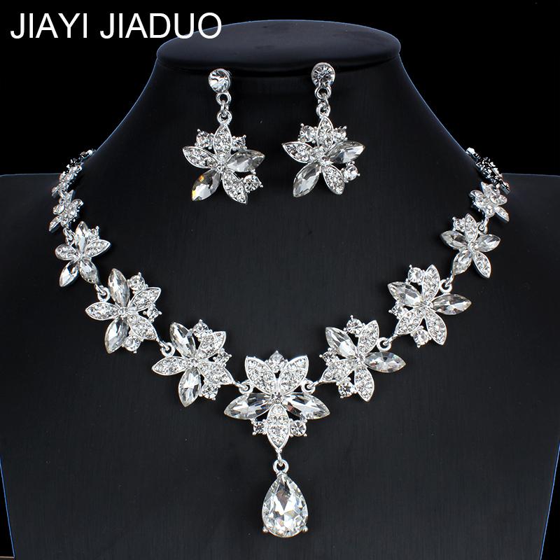 Wedding Jewelry Sets Jiayijiaduo Crystal Necklace Earring Set For Women's Dress Accessories Snowflake Gift NE+EA, Slivery;golden
Wedding Jewelry Sets Jiayijiaduo Crystal Necklace Earring Set For Women's Dress Accessories Snowflake Gift NE+EA, Slivery;golden
