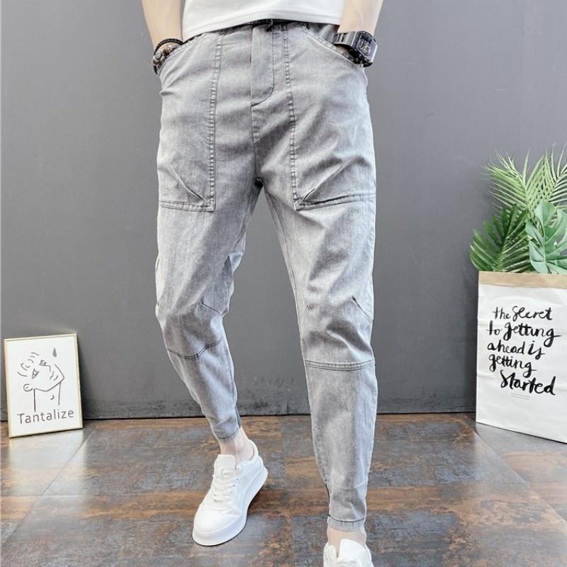 Men's Jeans Mens Summer Casual Elastic Waist Joggers Denim Pencil Pants Hip Hop Jean Harem Streetwear Ankle Length Man Plus Size, Black 
Men's Jeans Mens Summer Casual Elastic Waist Joggers Denim Pencil Pants Hip Hop Jean Harem Streetwear Ankle Length Man Plus Size, Black