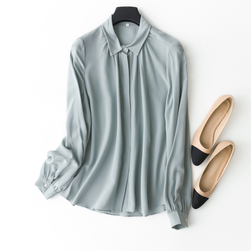 coat Women's 100% Mulberry Crepe Silk Gray Blue Buttons down long sleeve shirt Top Blouse Collared office work MM034
coat Women's 100% Mulberry Crepe Silk Gray Blue Buttons down long sleeve shirt Top Blouse Collared office work MM034