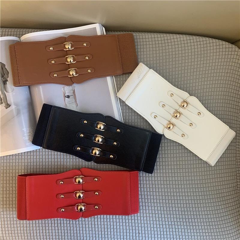 Belts Super Wide Waist Belt For Women PU Leather Slimming Body Ladies Dress Elastic White Black Corset Female Waistband, Black;brown
Belts Super Wide Waist Belt For Women PU Leather Slimming Body Ladies Dress Elastic White Black Corset Female Waistband, Black;brown