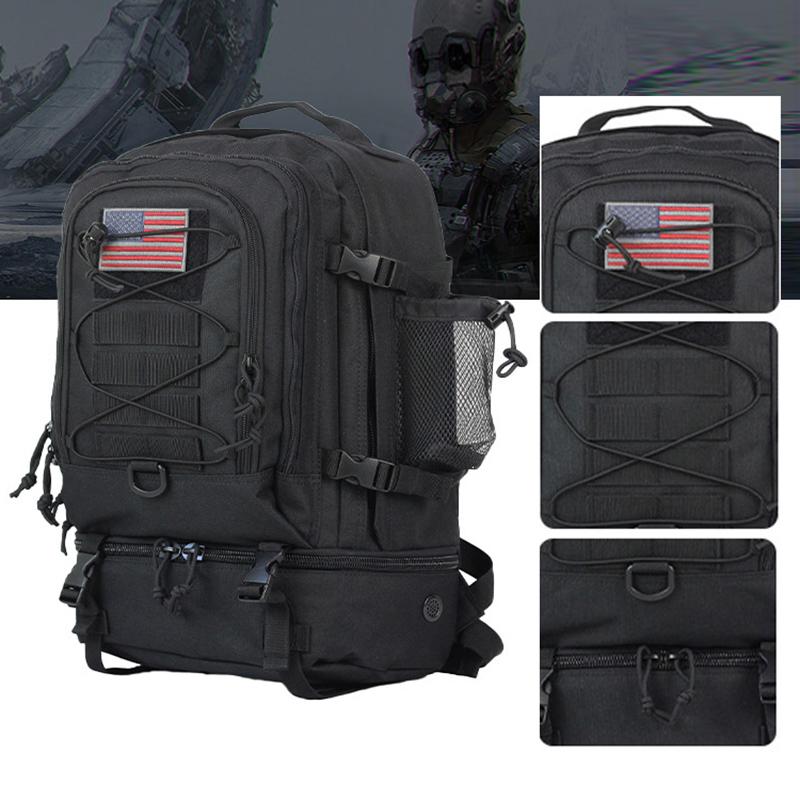 Outdoor Bags Tactical Camping Backpack Military Bag Men Travel Army Molle Climbing Rucksack Hiking Trekking Backpacks XA503A, Black standard
Outdoor Bags Tactical Camping Backpack Military Bag Men Travel Army Molle Climbing Rucksack Hiking Trekking Backpacks XA503A, Black standard
