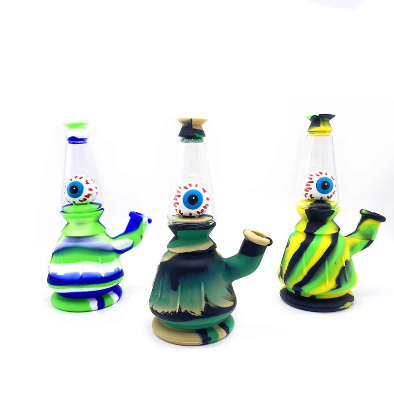 Smoke hookah silicone water pipe with Eye Decoration Smoking Accessories Bongs glass bowl Tobacco Dab Rig Kits
Smoke hookah silicone water pipe with Eye Decoration Smoking Accessories Bongs glass bowl Tobacco Dab Rig Kits