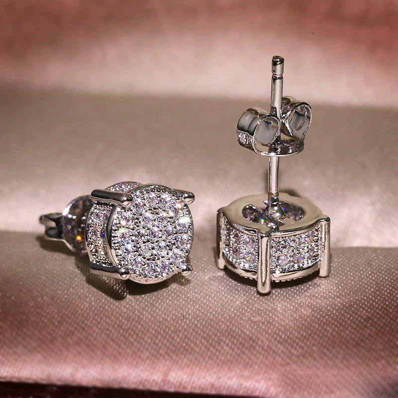 Stud Earrings simulation diamond for men and women simple fashion round four diamonds micro female
Stud Earrings simulation diamond for men and women simple fashion round four diamonds micro female