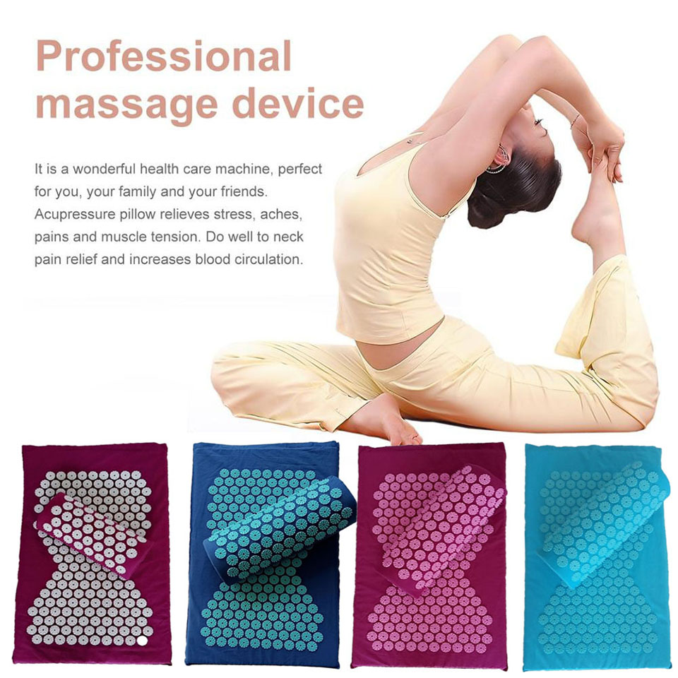 2021 New Massager Cushion Massage Mat Acupressure Relieve Pain Spike Mat Acupuncture Massage Yoga Mat with Pillow
2021 New Massager Cushion Massage Mat Acupressure Relieve Pain Spike Mat Acupuncture Massage Yoga Mat with Pillow