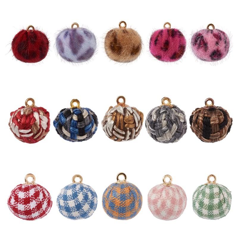 Charms Pandaahll Fabric Pendants With Alloy Findings Cloth Round Ball Hairball For DIY Craft Making Jewelry Keychain Supplies, Bronze;silver
Charms Pandaahll Fabric Pendants With Alloy Findings Cloth Round Ball Hairball For DIY Craft Making Jewelry Keychain Supplies, Bronze;silver