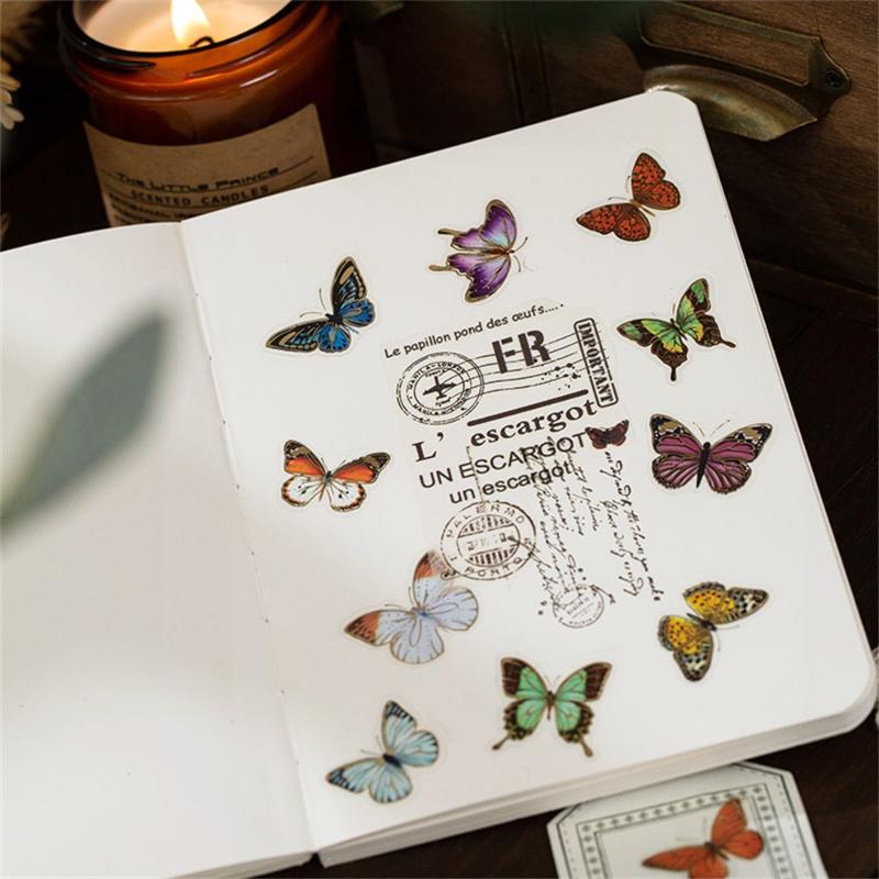 Gift Wrap 4 Sheets PET Vintage Waterproof Gold Foil Butterfly Decorative Stickers DIY Crafts Envelope Stationery Scrapbooking
Gift Wrap 4 Sheets PET Vintage Waterproof Gold Foil Butterfly Decorative Stickers DIY Crafts Envelope Stationery Scrapbooking