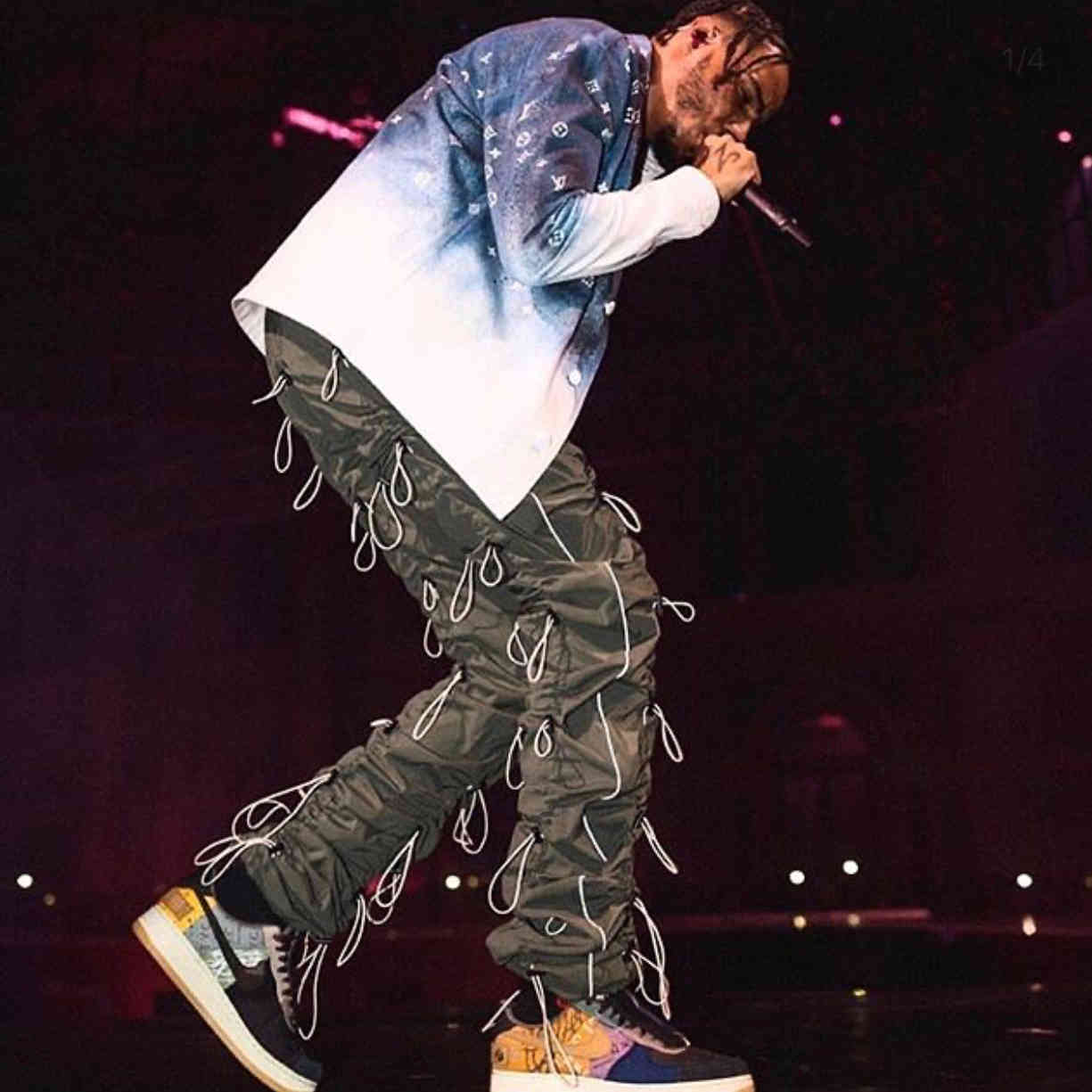 99% Is Mens Womens Reflective Hiphop Bungee Cord Pants Streetwear 99percentis Loose Trousers Travis Scott, Black
99% Is Mens Womens Reflective Hiphop Bungee Cord Pants Streetwear 99percentis Loose Trousers Travis Scott, Black