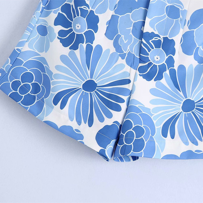 Sweet Women High Waist Shorts Summer Fashion Ladies Beach Style Female Flower Printed Fresh 210515