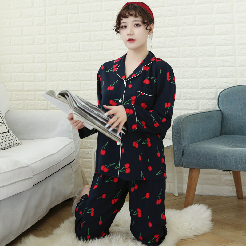 Women's Sleepwear Autumn Pajamas Long-Sleeved Trousers Loose Lapel Cardigan Thin Household Clothes Set Artificial Cotton Silk Pyja, Pink big flower
Women's Sleepwear Autumn Pajamas Long-Sleeved Trousers Loose Lapel Cardigan Thin Household Clothes Set Artificial Cotton Silk Pyja, Pink big flower