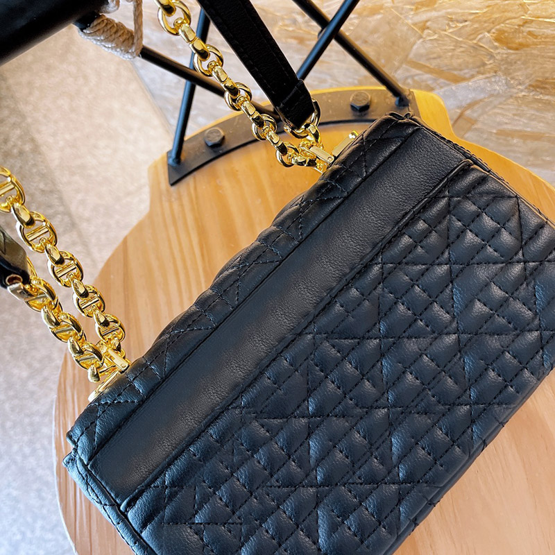 Retro Classic Designer Latest Evening Shoulder Bag Women High Fashion Leather Handbag Ladies Black 20cm Crossbody 2021 Luxury Bags