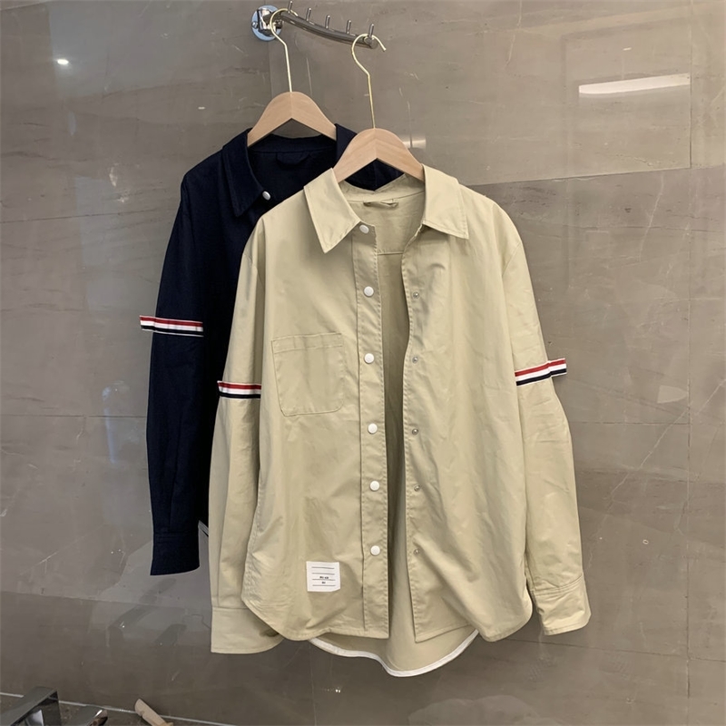 TB 01 coat autumn new loose leisure foreign style couple's top long sleeve men's and women's shirt, Black
TB 01 coat autumn new loose leisure foreign style couple's top long sleeve men's and women's shirt, Black