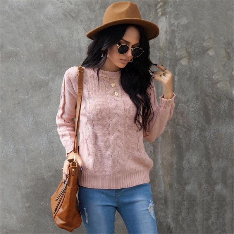 Women' Sweaters Solid Color Women Long Sleeves Casual O-neck Loose Tops Wear Lady Winter Fall Warm Jumpers Knitted Pullover Sweater, As pic
Women' Sweaters Solid Color Women Long Sleeves Casual O-neck Loose Tops Wear Lady Winter Fall Warm Jumpers Knitted Pullover Sweater, As pic