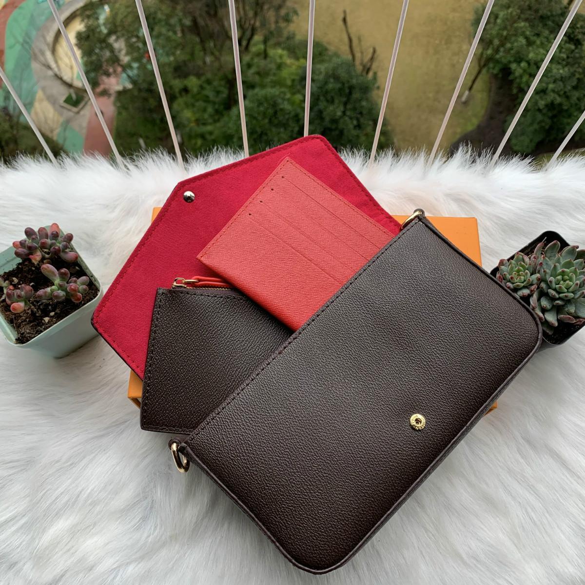 Luxurys Designers Women Purses Genuine Leather Holders Handbags Multi Pochette Accessoires Wallets Flower 3pcs Crossbody Bag 2021, Shipping
Luxurys Designers Women Purses Genuine Leather Holders Handbags Multi Pochette Accessoires Wallets Flower 3pcs Crossbody Bag 2021, Shipping