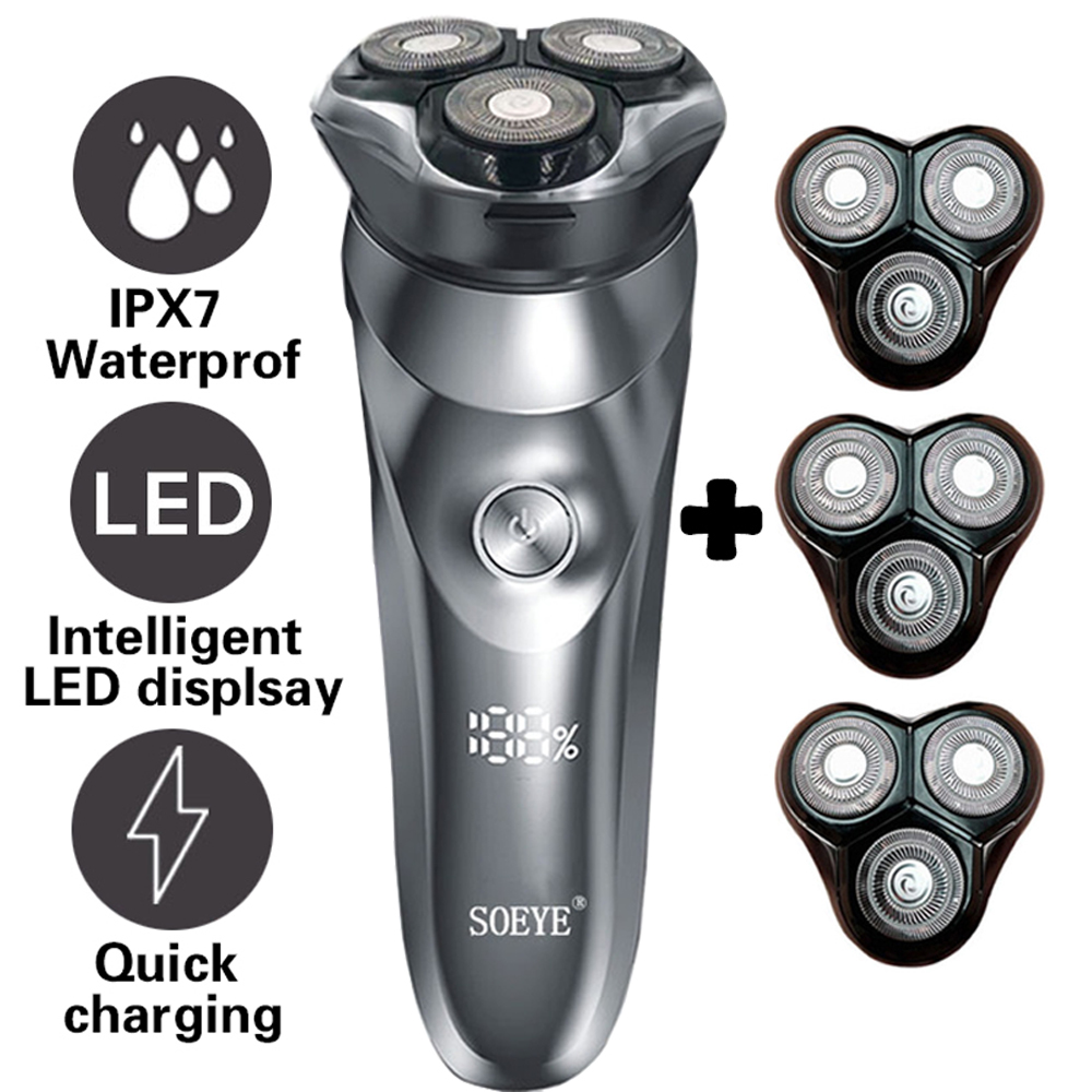 Electric Shaver for men Razor portable Beard Trimmer IPX7 waterproof Wet-dry Dual Use LCD Display Shaving machine Xiaomi YOUPIN
Electric Shaver for men Razor portable Beard Trimmer IPX7 waterproof Wet-dry Dual Use LCD Display Shaving machine Xiaomi YOUPIN