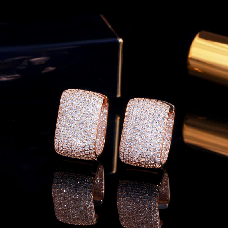Hoop & Huggie ThreeGraces Stunning Cubic Zirconia 585 Rose Gold Color Geometric Square Earrings For Women Trendy Party Jewelry ER695, Golden;silver
Hoop & Huggie ThreeGraces Stunning Cubic Zirconia 585 Rose Gold Color Geometric Square Earrings For Women Trendy Party Jewelry ER695, Golden;silver