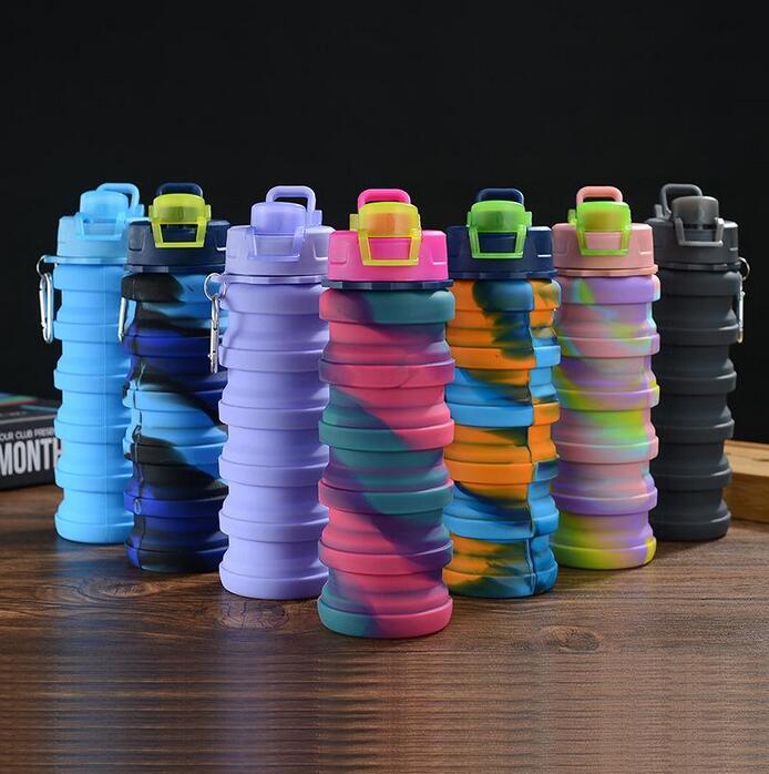 DHL Creative Camouflage Water Bottle Silicone Fold Telescopic Tumbler Carabiner Sports Drinks Cups Portable Hiking Camping Equipment 500ML, Champagne
DHL Creative Camouflage Water Bottle Silicone Fold Telescopic Tumbler Carabiner Sports Drinks Cups Portable Hiking Camping Equipment 500ML, Champagne
