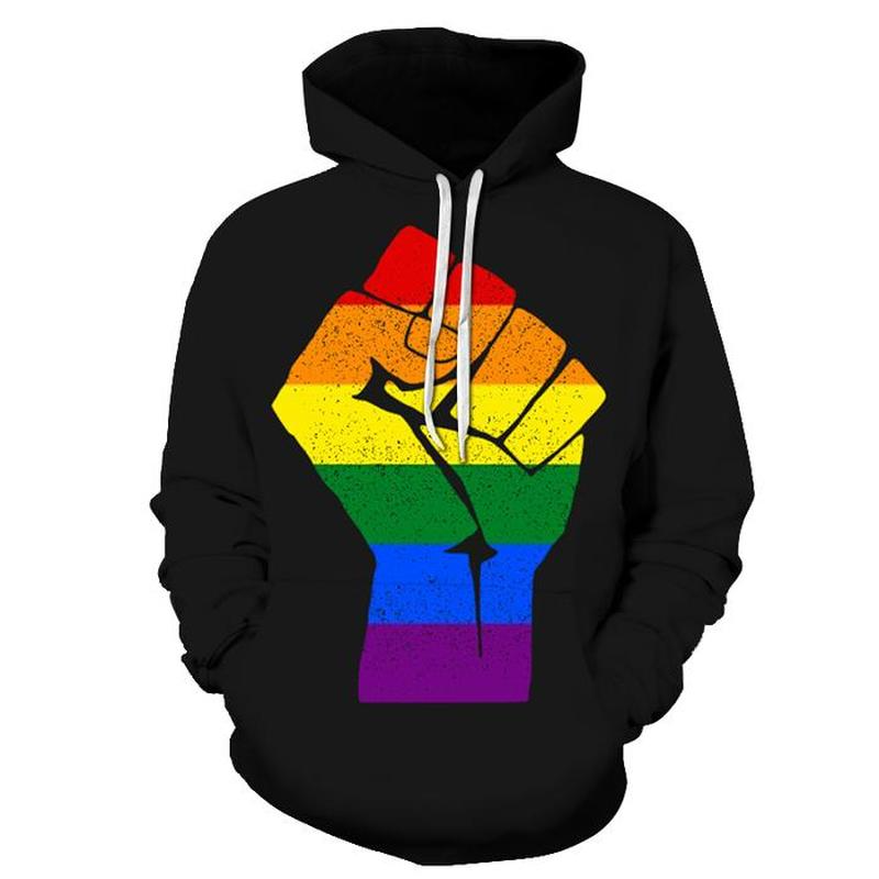 Gradient Color Colorful Pattern Sweater Men's Printed Hooded Top Punk Gothic Round Neck High-quality Sweatshirt Sweater, Black
Gradient Color Colorful Pattern Sweater Men's Printed Hooded Top Punk Gothic Round Neck High-quality Sweatshirt Sweater, Black